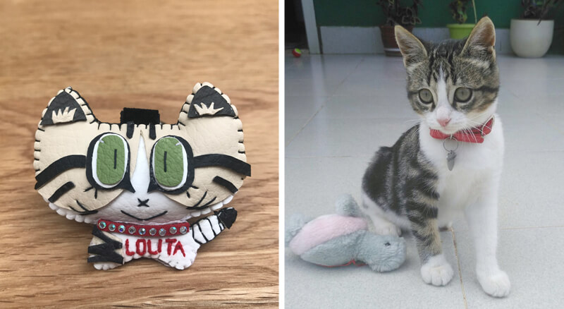 Cuchituras | Personalized Cat Keychains | Tabby - Lolita